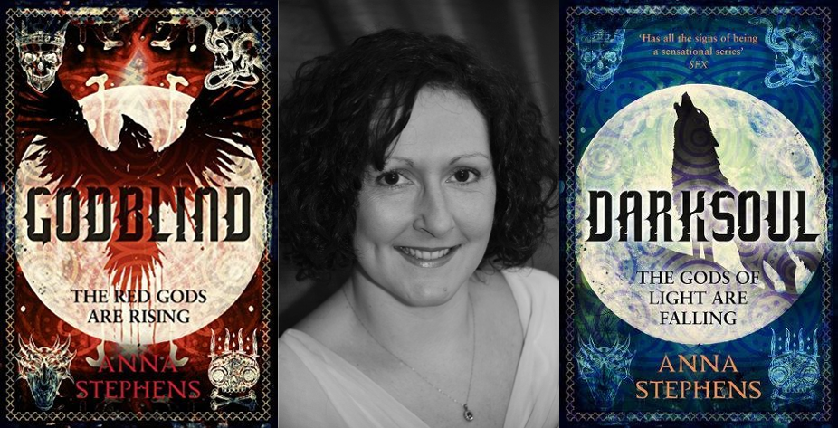 Anna Stephens, author of Godblind and Darksoul (2018)