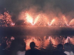 Trinity May Ball Fireworks 1986 - Original photography by T.O.Munro