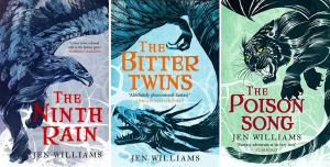 The Winnowing Flame trilogy by Jen Williams