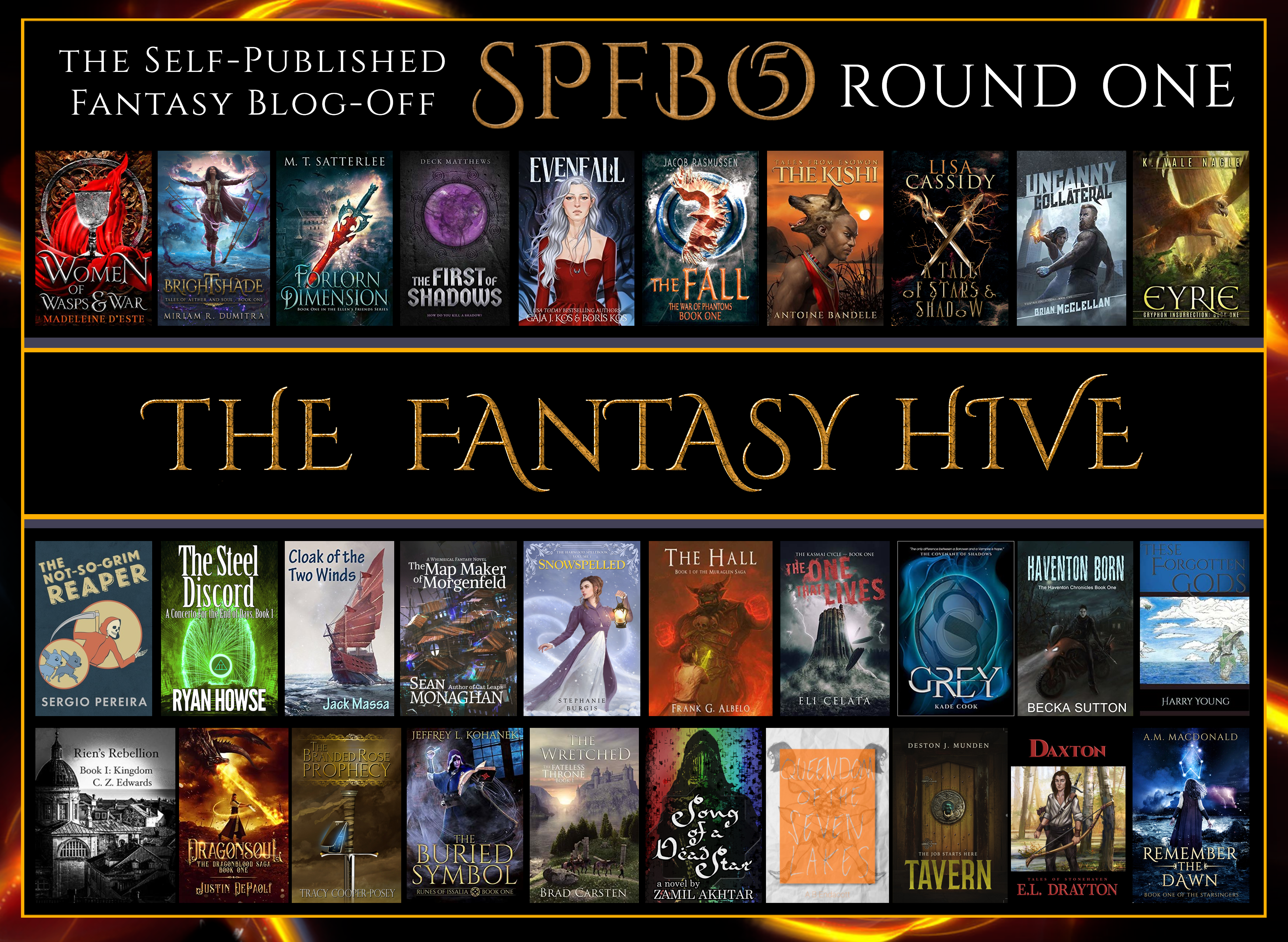 SPFBO 5 Round 1 Graphic - The Fantasy Hive