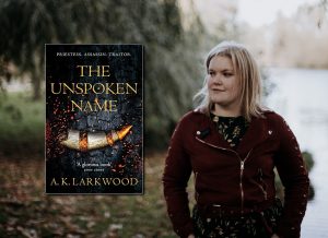 A.K. Larkwood, author of THE UNSPOKEN NAME (Serpent's Gate)
