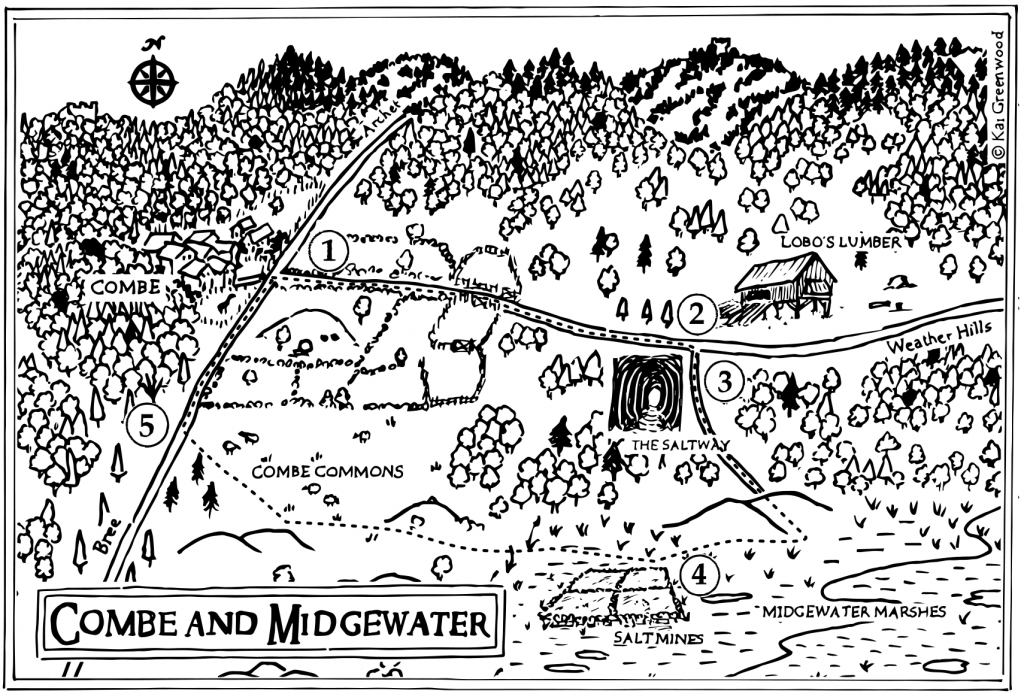 Map of the Midgewater Marshes